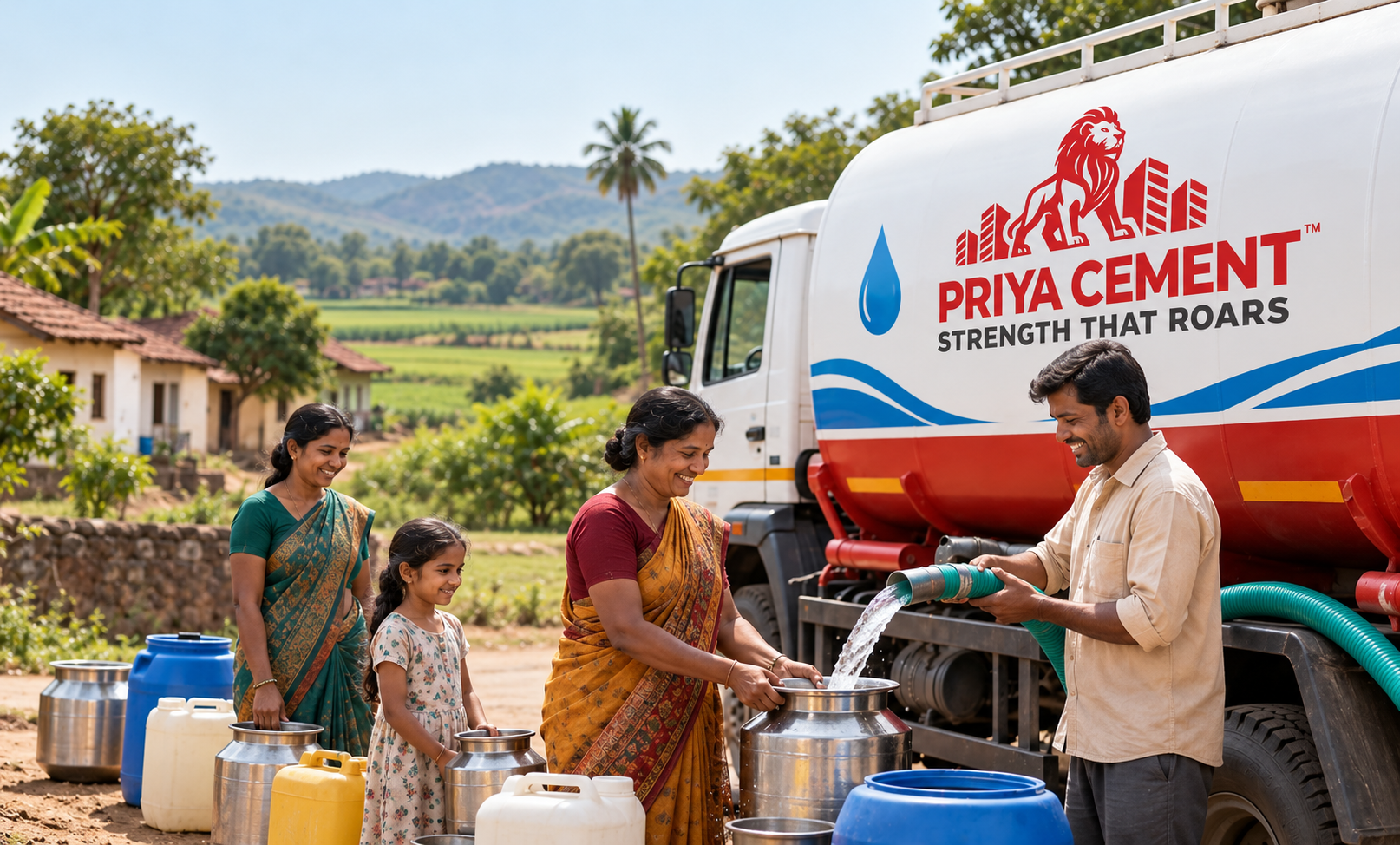 Drinking water supply, five villages